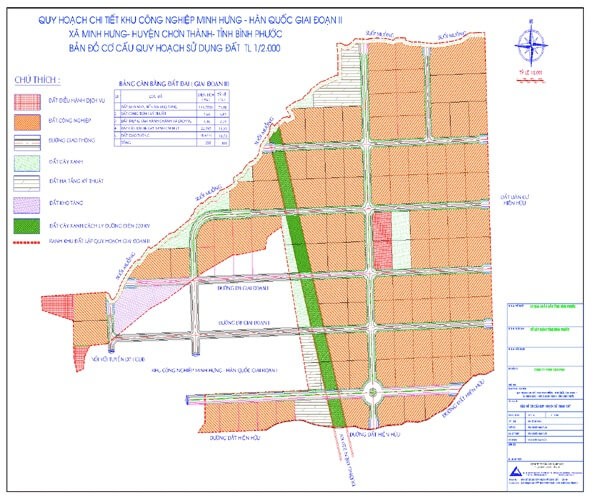 05 bản đồ Khu công nghiệp Minh Hưng Hàn Quốc