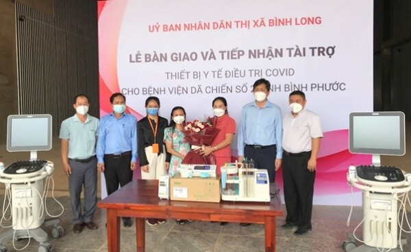 minh hung sikico N24 Tiếp nhận thiết bị y tế điều trị Covid 19 cho Bệnh viện dã chiến số 2 4