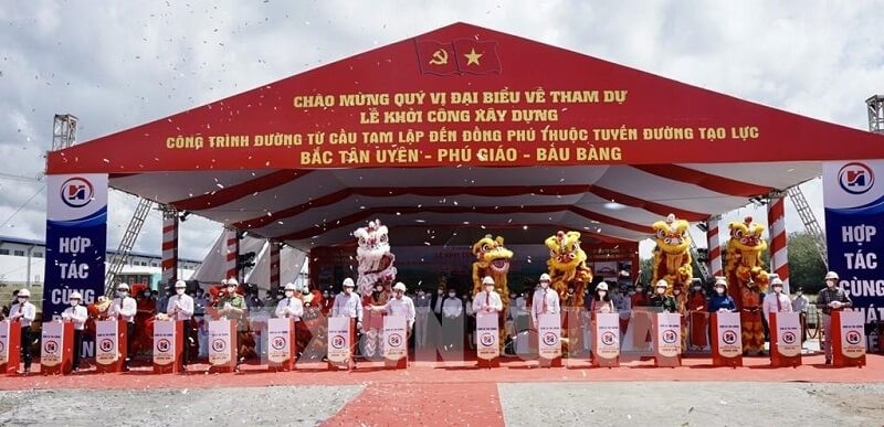Lễ khởi công cung đường mới kết nối 2 tỉnh Bình Dương và Bình Phước