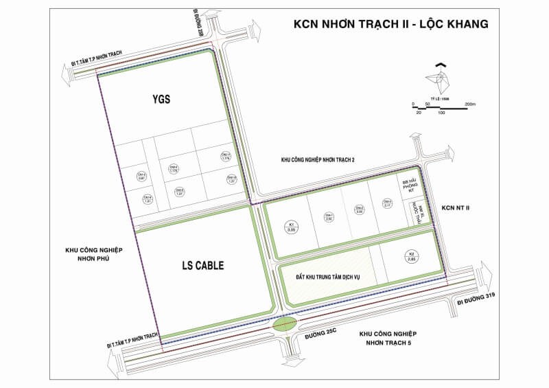 0 11 bản đồ Khu công nghiệp Nhơn Trạch II Lộc Khang