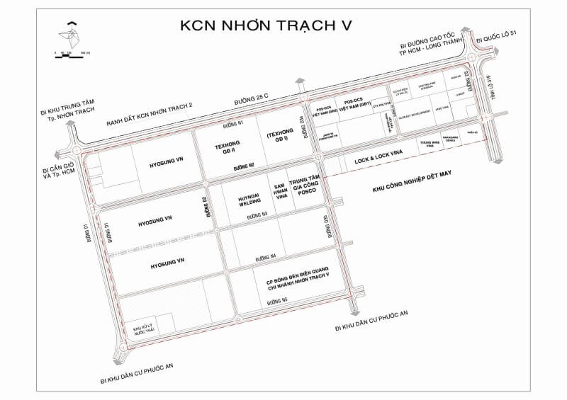 0 17 bản đồ quy hoạch khu công nghiệp Nhơn Trạch V