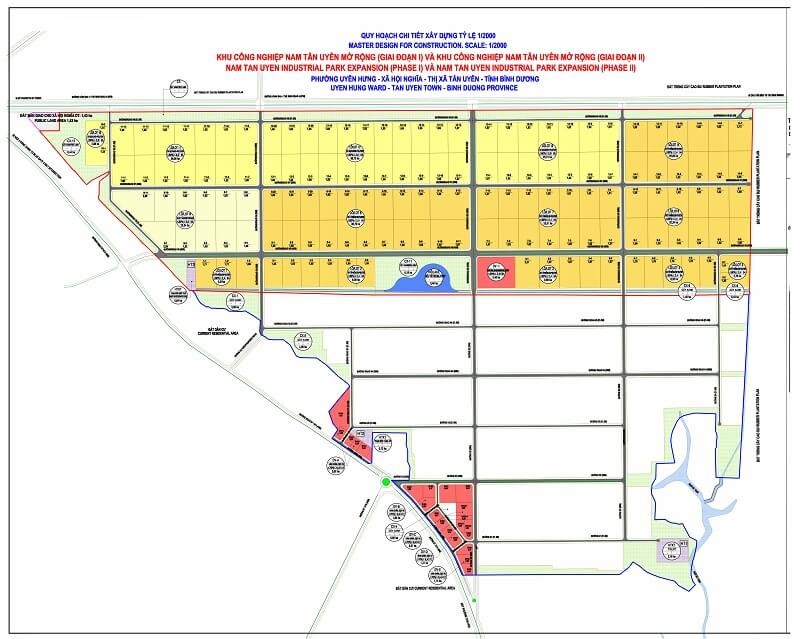 Map of planning of Nam Tan Uyen industrial park expanding Binh Duong (Source: Internet)