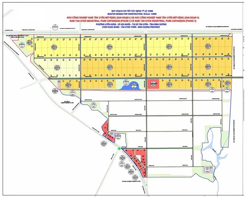 0 18 bản đồ quy hoạch khu công nghiệp Nam Tân Uyên mở rộng Bình Dương