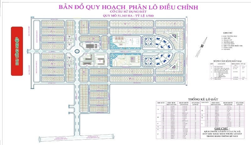 Map of planning of Rach Bap industrial zone in Binh Duong (Source: Internet)