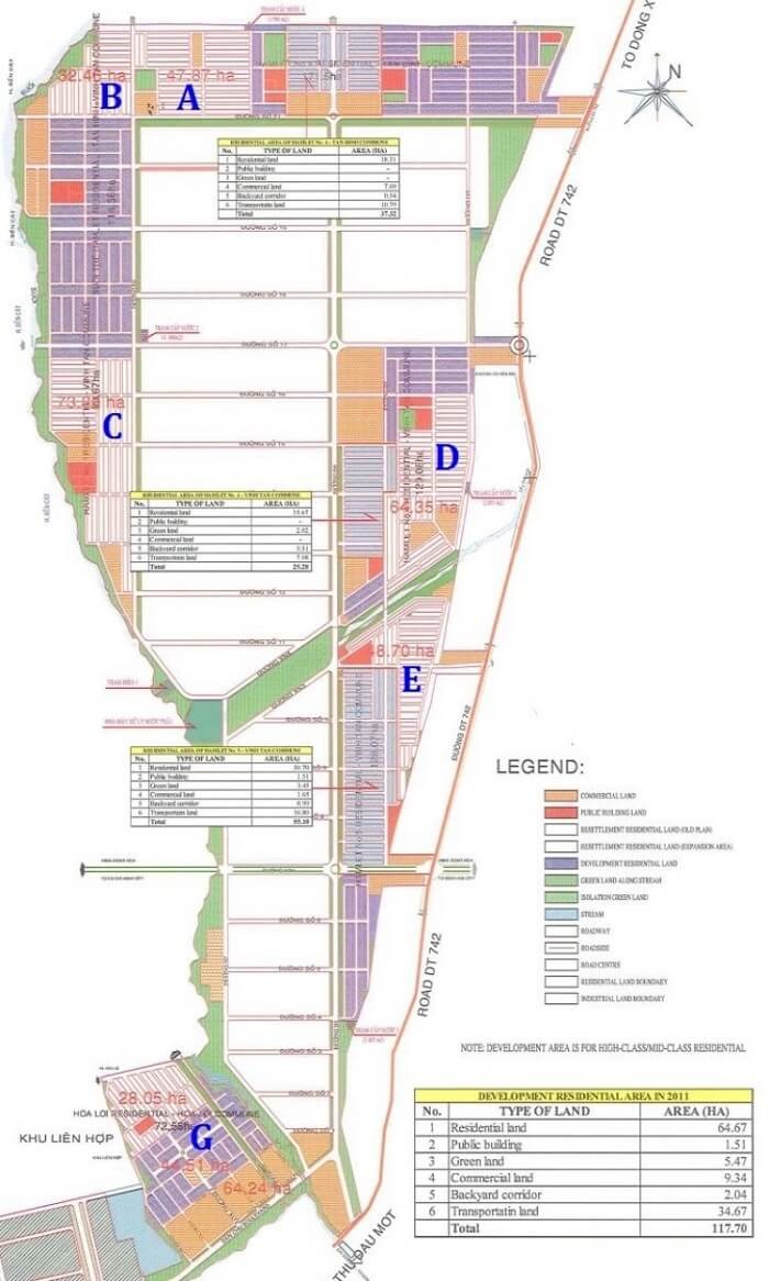 Planning map of Vietnam Singapore II Binh Duong industrial park (Source: Internet)