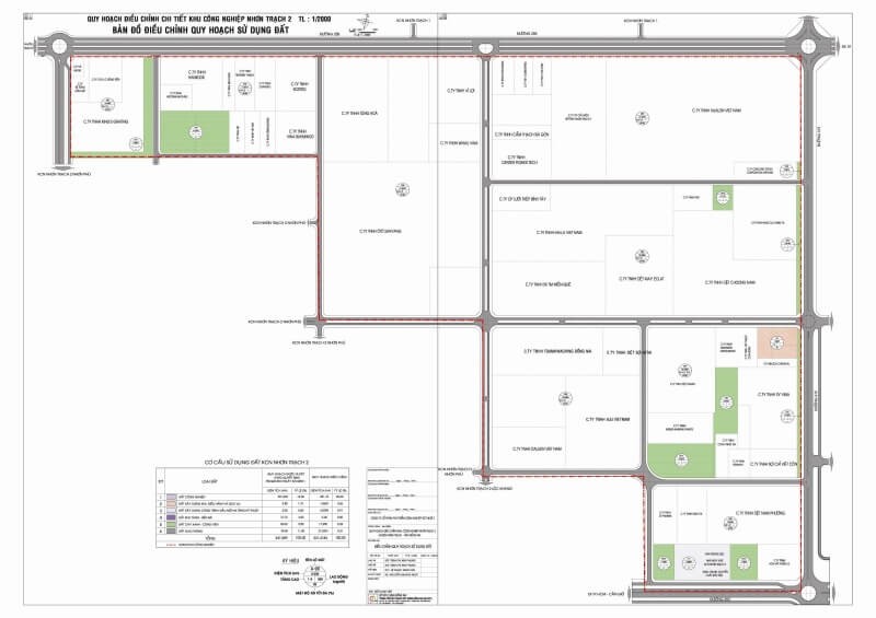 0 24 bản đồ quy hoạch khu công nghiệp Nhơn Trạch III