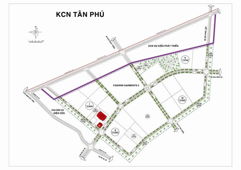 0 7 bản đồ quy hoạch khu công nghiệp Tân Phú