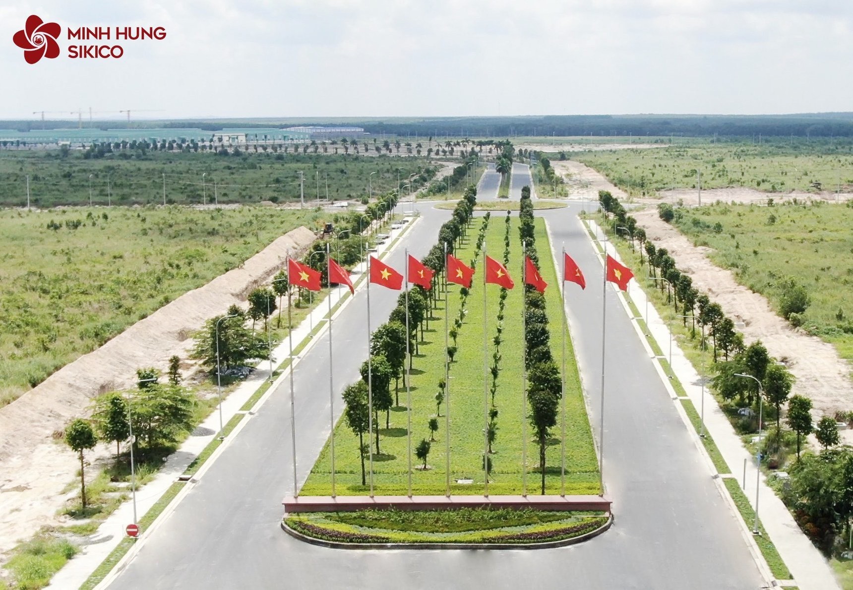 Hạ tầng khu công nghiệp Minh Hưng Sikico tháng 6/2022